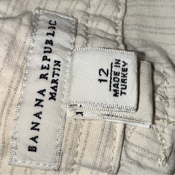 Banana Republic Striped Cotton/Linen Trouser Pants 12 - Picture 6 of 12